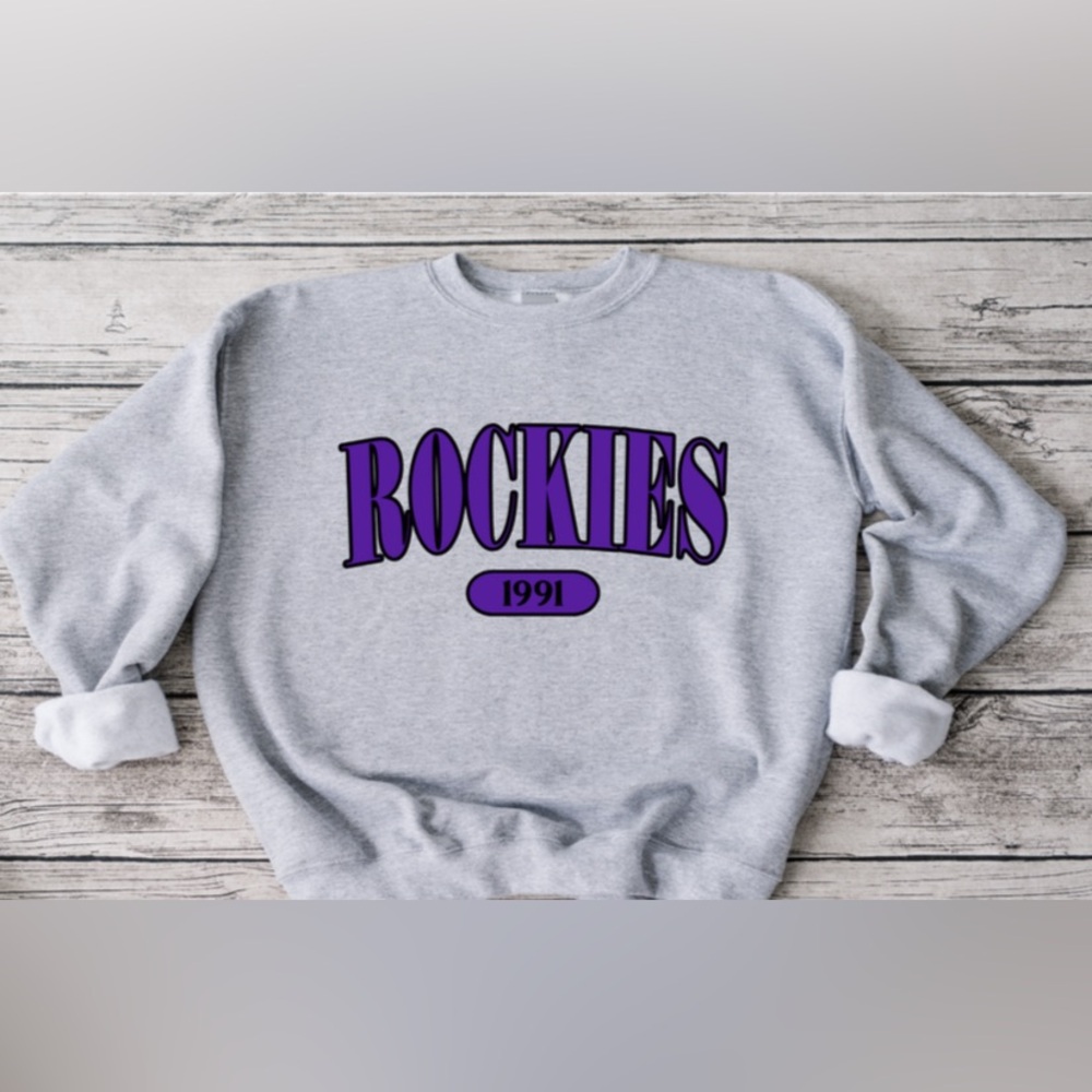 Rockies Offset Crewneck